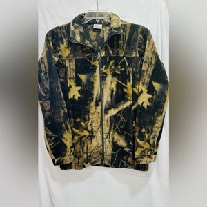 Columbia Jacket Mens XL(18/20) Camouflage Camo Fleece Full Zip Long Sleeve Youth